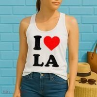 I Heart La Souvenir I Love Los Angeles Women's Tank Top thumb 2