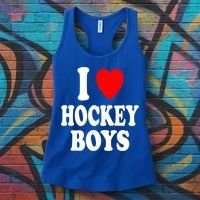 I Heart (Love) Hockey Skating Ice Attraction Hot Sexy Gift Women's Tank Top thumb 3