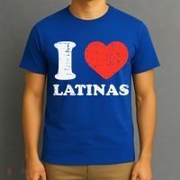 I Heart Latinas Funny Love Latinx Mom Girlfriend Wife T-Shirt thumb 3