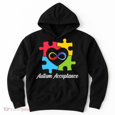 Infinity Heart Love Autism Awareness Acceptance Hoodie