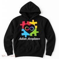 Infinity Heart Love Autism Awareness Acceptance Hoodie thumb 0