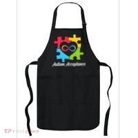 Infinity Heart Love Autism Awareness Acceptance Apron thumb 0