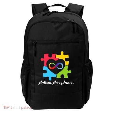 Infinity Heart Love Autism Awareness Acceptance Backpack