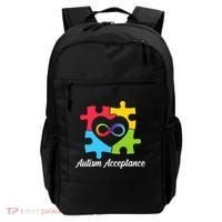 Infinity Heart Love Autism Awareness Acceptance Backpack thumb 0