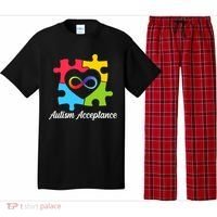 Infinity Heart Love Autism Awareness Acceptance Pajama Set thumb 0