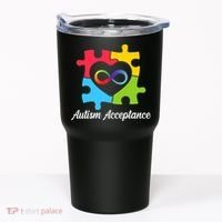 Infinity Heart Love Autism Awareness Acceptance Tumbler thumb 0