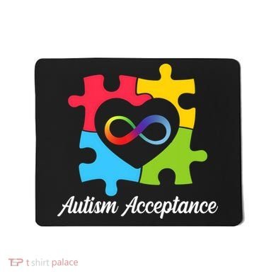 Infinity Heart Love Autism Awareness Acceptance Mousepad