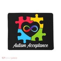 Infinity Heart Love Autism Awareness Acceptance Mousepad thumb 0
