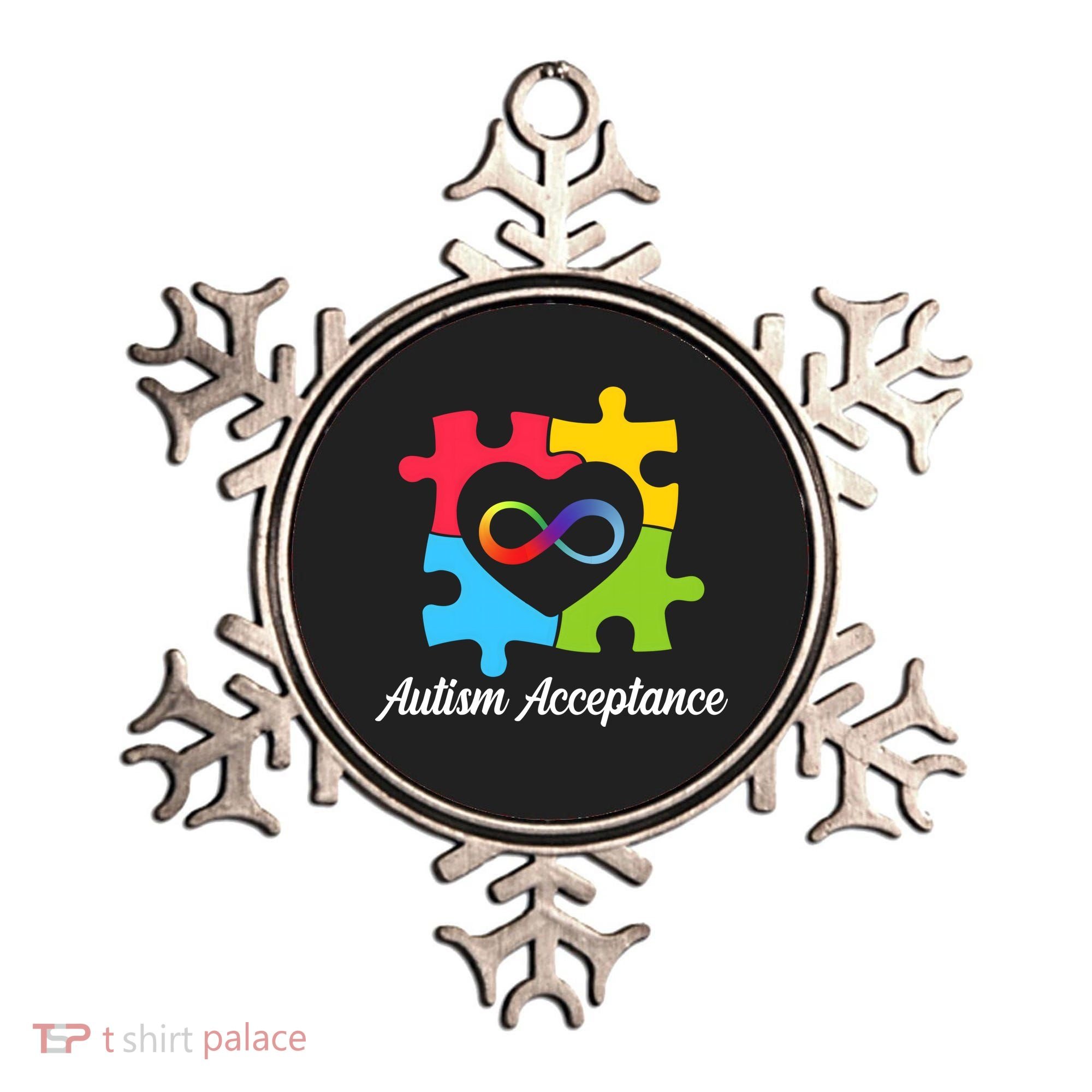 Infinity Heart Love Autism Awareness Acceptance Ornament