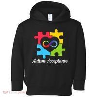 Infinity Heart Love Autism Awareness Acceptance Toddler Hoodie thumb 0