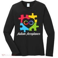 Infinity Heart Love Autism Awareness Acceptance Women's Long Sleeve Shirt thumb 0