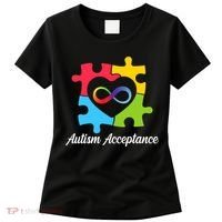 Infinity Heart Love Autism Awareness Acceptance Women's T-Shirt thumb 0