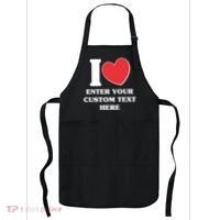 I Heart Love Custom Text Personalize Apron thumb 0