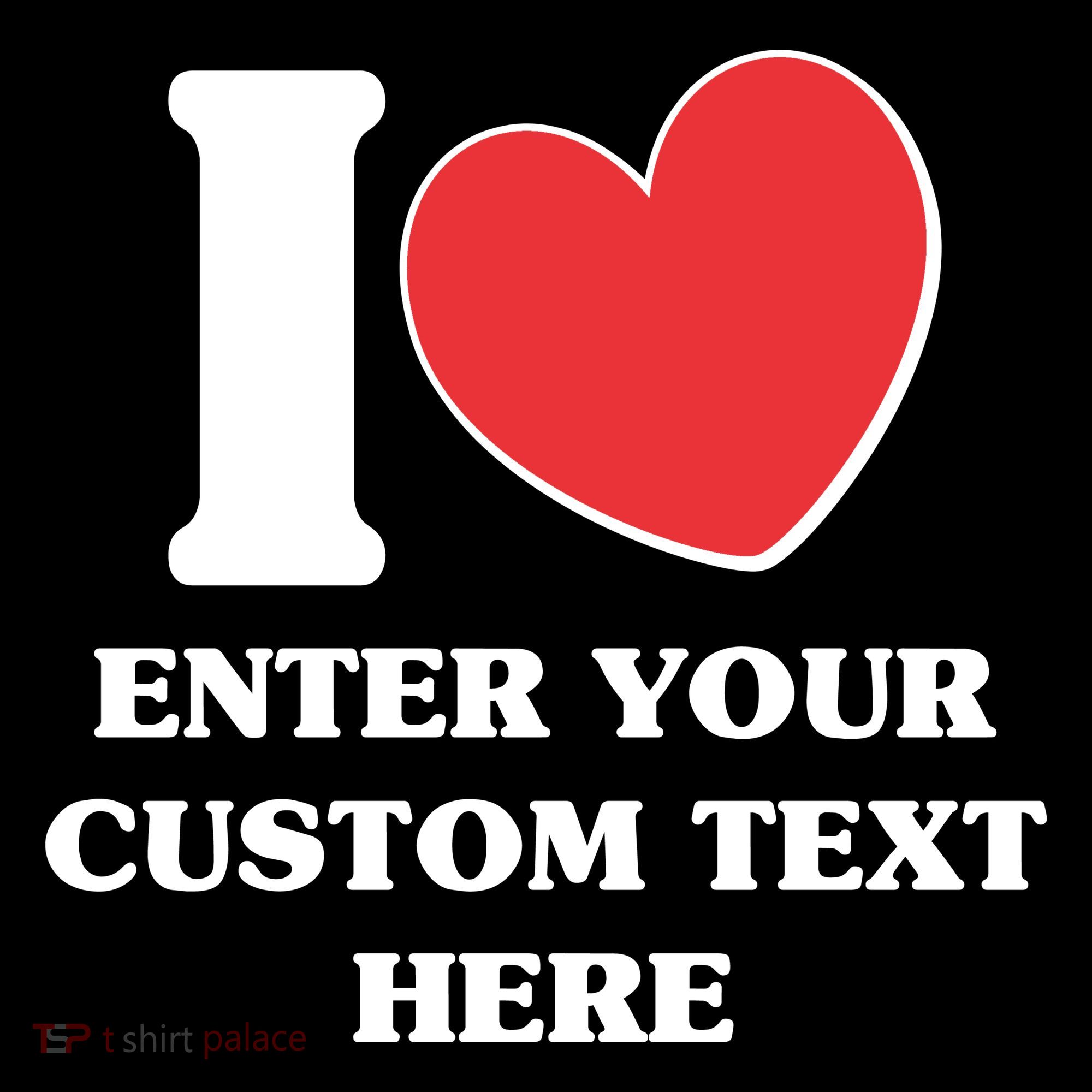 I Heart Love Custom Text Personalize Apron