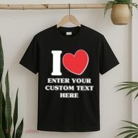 I Heart Love Custom Text Personalize T-Shirt thumb 2