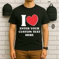 I Heart Love Custom Text Personalize T-Shirt thumb 6