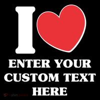 I Heart Love Custom Text Personalize Mousepad thumb 1