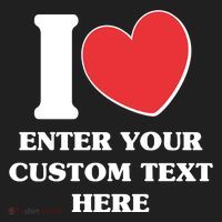 I Heart Love Custom Text Personalize Golf Towel thumb 3