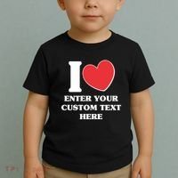 I Heart Love Custom Text Personalize Toddler T-Shirt thumb 2