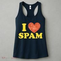 I Heart Love Spam Canned Cooked Pork Food Lover Spam Women's Tank Top thumb 3