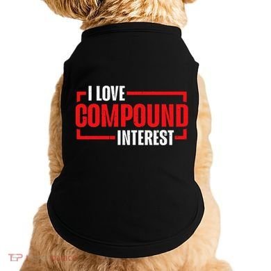 I Heart Love Compound Interest Doggie Tank