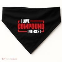 I Heart Love Compound Interest USA-Made Doggie Bandana thumb 0