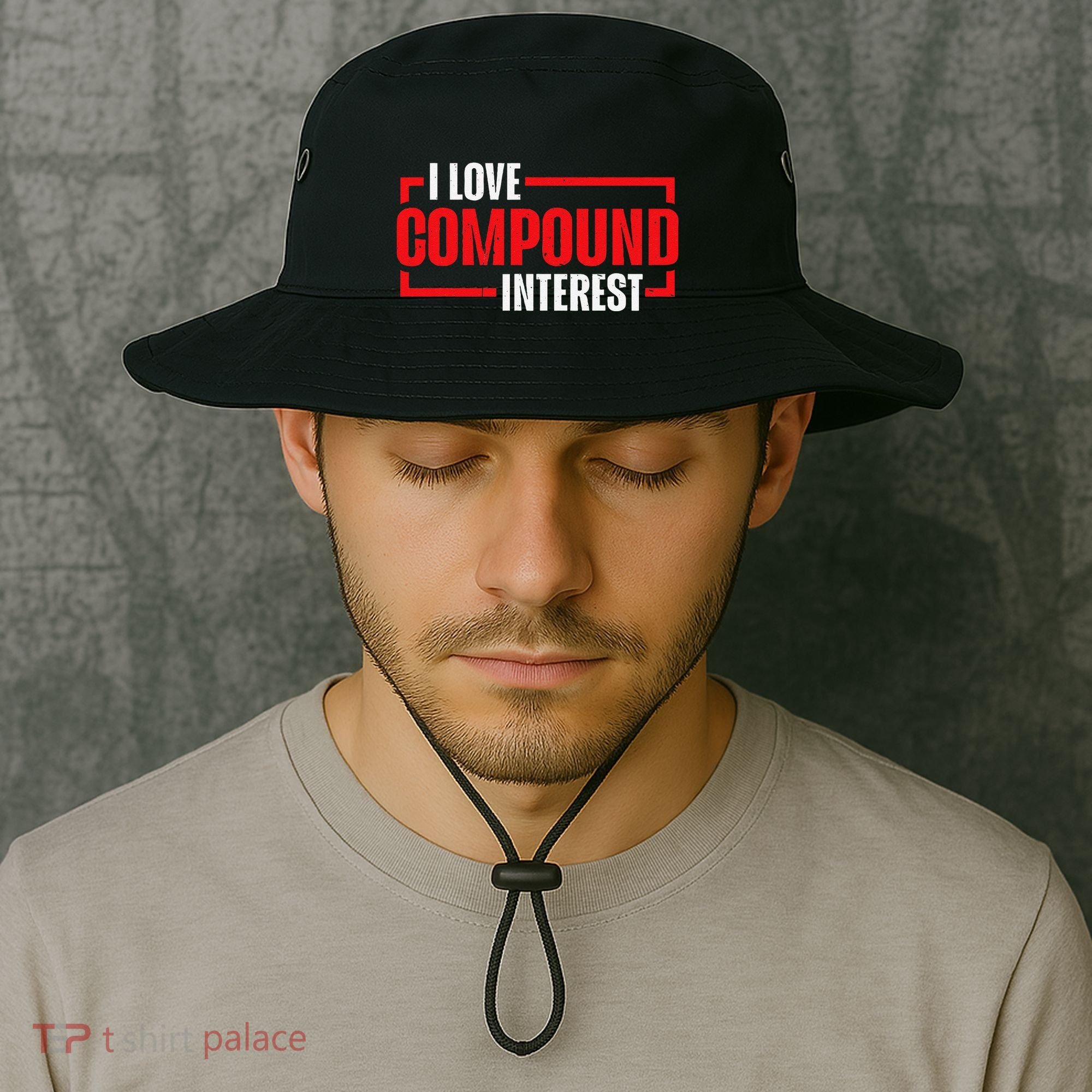 I Heart Love Compound Interest Bucket Hat