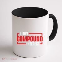 I Heart Love Compound Interest Coffee Mug thumb 1