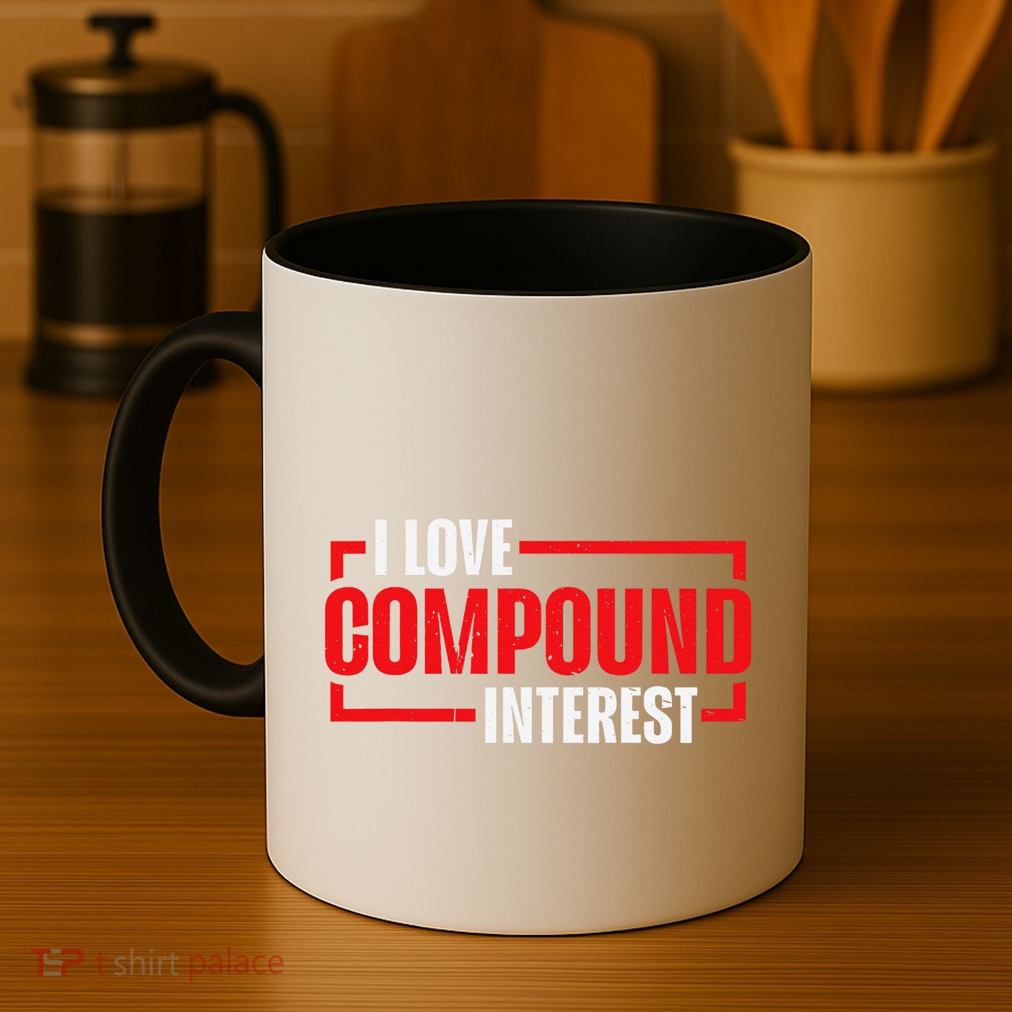 I Heart Love Compound Interest Coffee Mug