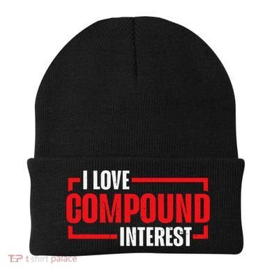 I Heart Love Compound Interest Beanie