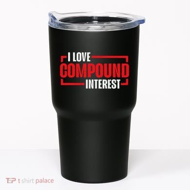 I Heart Love Compound Interest Tumbler