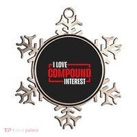 I Heart Love Compound Interest Ornament thumb 0