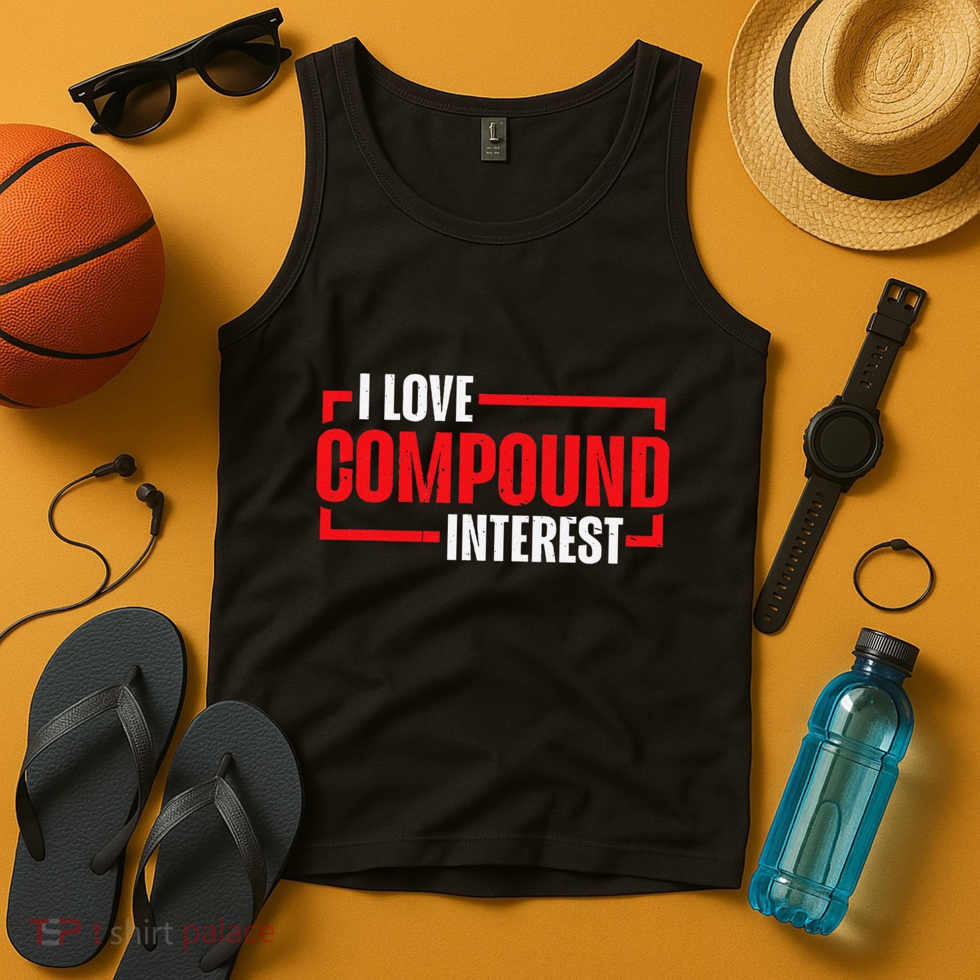 I Heart Love Compound Interest Tank Top