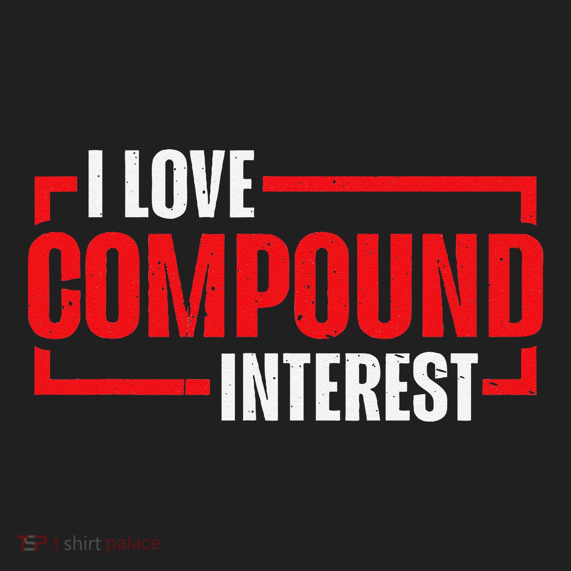 I Heart Love Compound Interest Golf Towel
