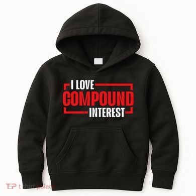 I Heart Love Compound Interest Kids Hoodie