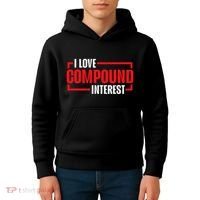 I Heart Love Compound Interest Kids Hoodie thumb 4