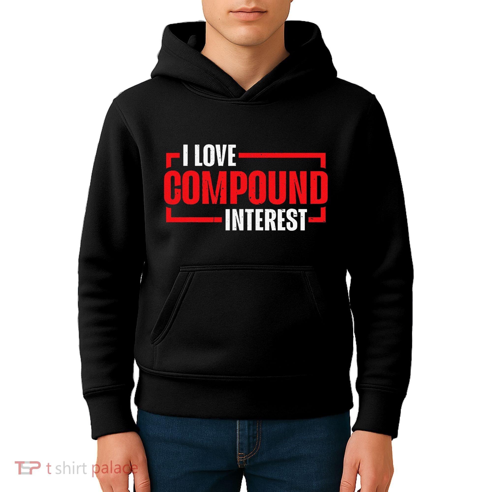 I Heart Love Compound Interest Kids Hoodie