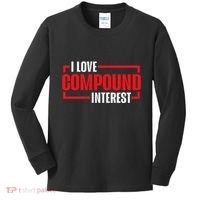 I Heart Love Compound Interest Kids Long Sleeve Shirt thumb 0