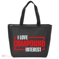 I Heart Love Compound Interest Tote Bag thumb 0