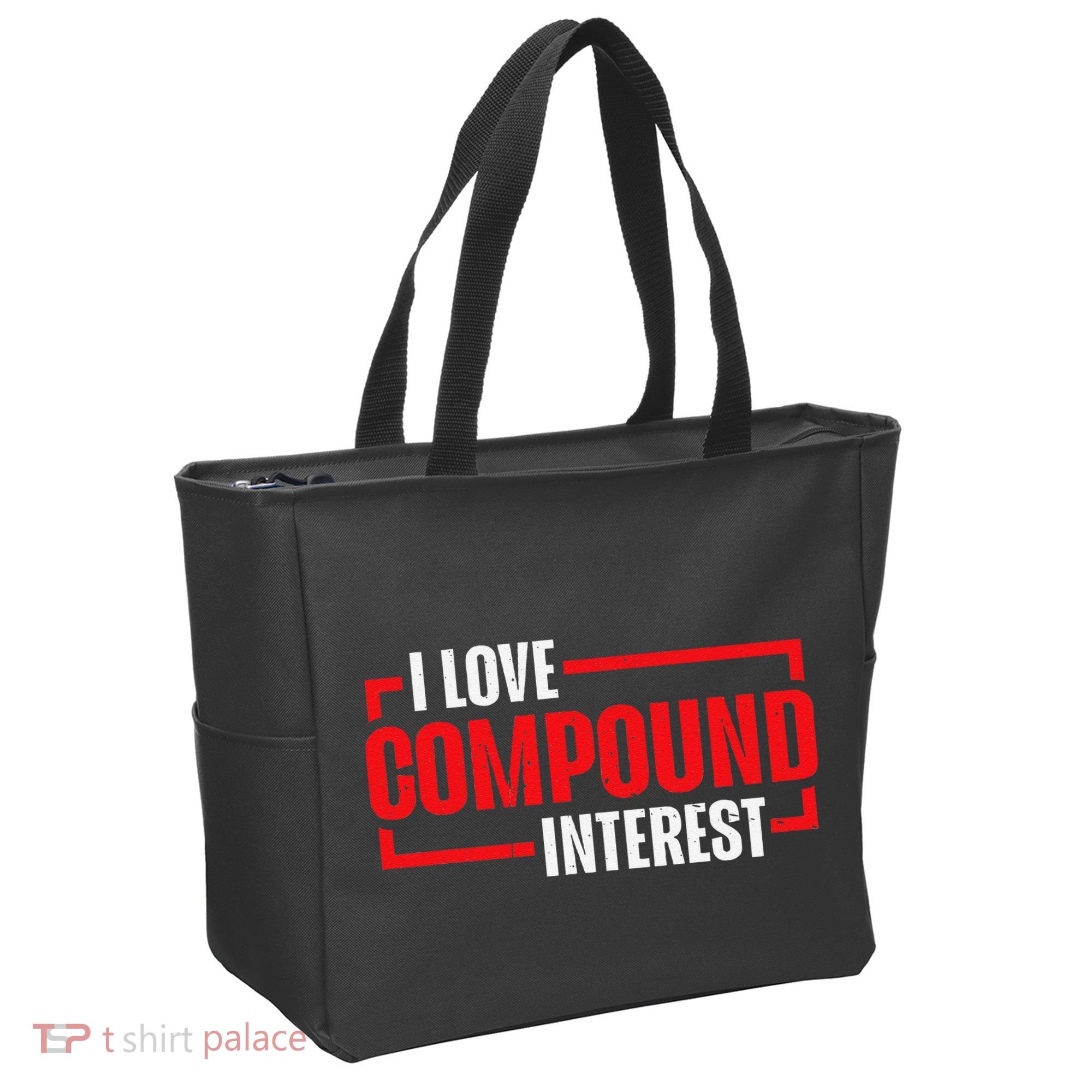 I Heart Love Compound Interest Tote Bag