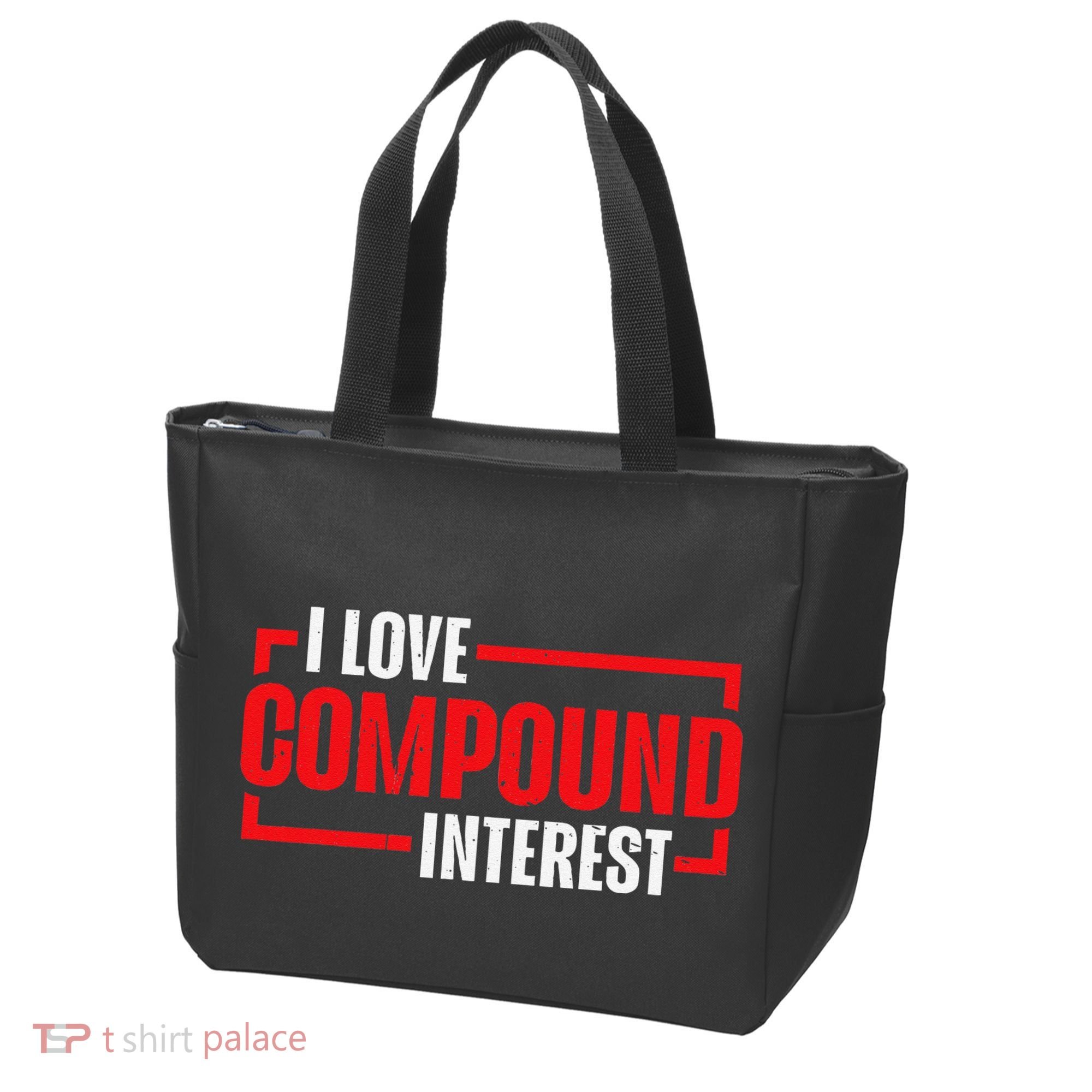 I Heart Love Compound Interest Tote Bag