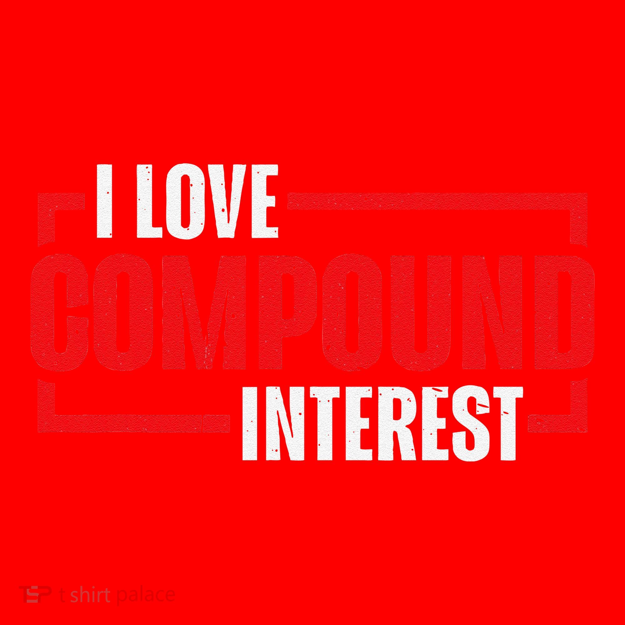 I Heart Love Compound Interest Santa Hat
