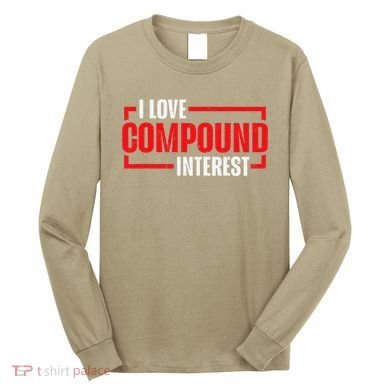 I Heart Love Compound Interest Long Sleeve Shirt