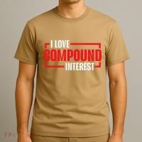 I Heart Love Compound Interest T-Shirt thumb 3