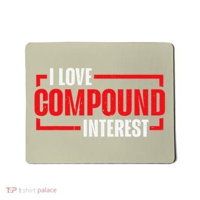 I Heart Love Compound Interest Mousepad