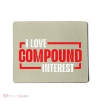 I Heart Love Compound Interest Mousepad thumb 0
