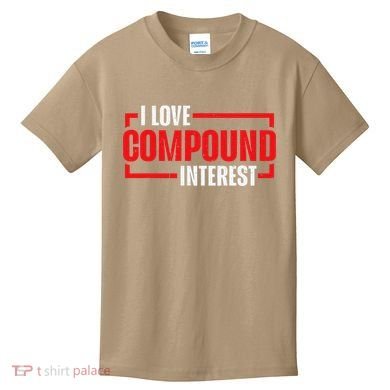 I Heart Love Compound Interest Kids T-Shirt