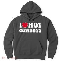 I Heart Love Hot Cowboys Hoodie thumb 0