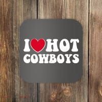 I Heart Love Hot Cowboys Coaster thumb 0