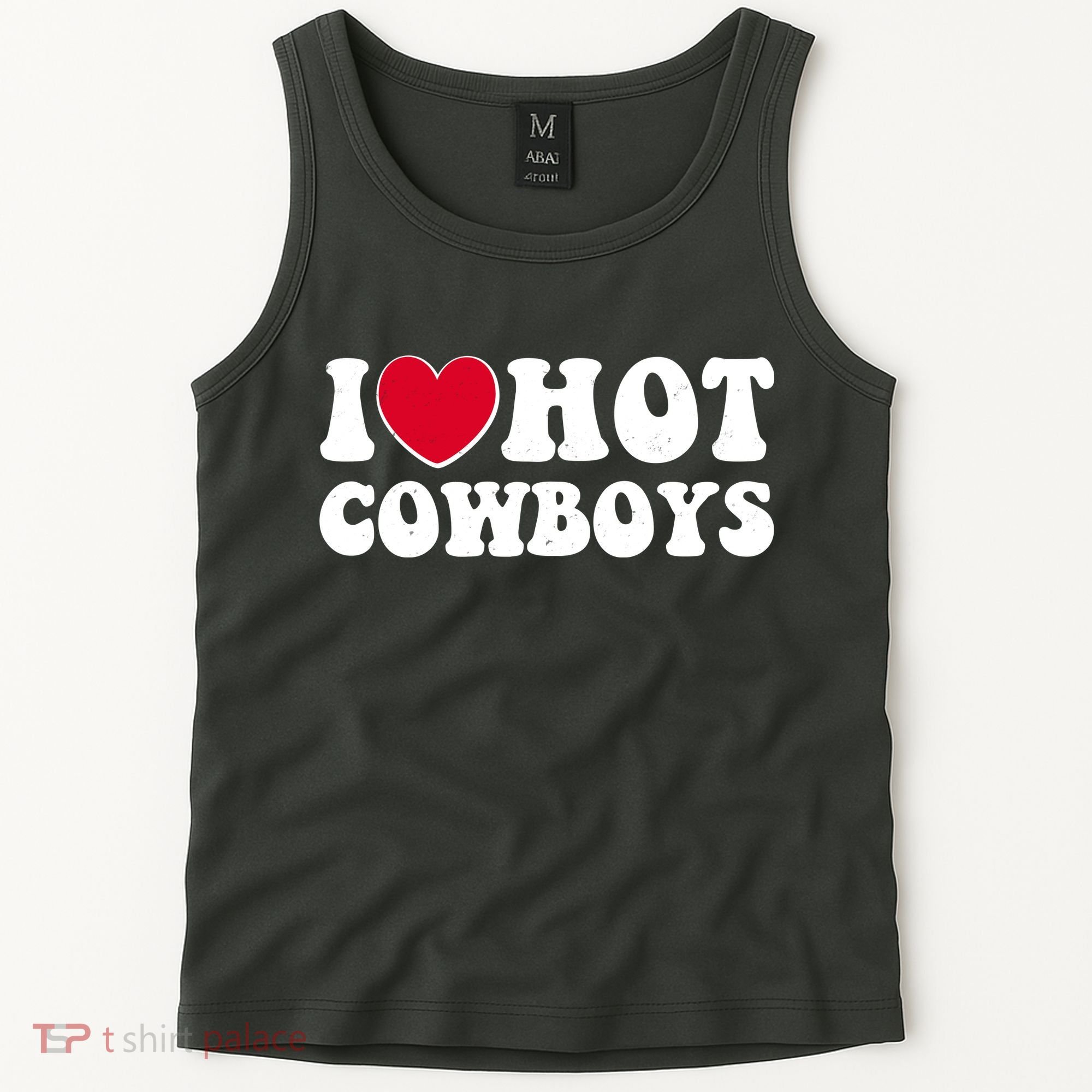 I Heart Love Hot Cowboys Tank Top
